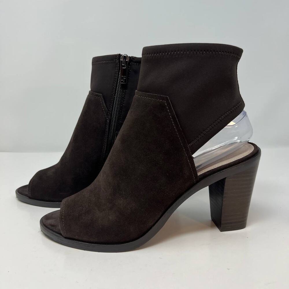 Donald J Pliner Women's Kleo Open Toe Ankle Bootie Size 9M Brown - Picture 7 of 13